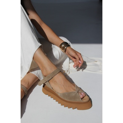 Pantofi Nocciola Suede Softgold Limited Edition