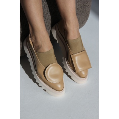 Pantofi Pasadena Cream piele naturala - Img 5