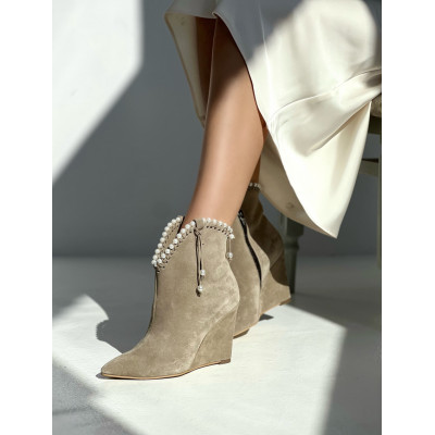 Botine Perolado Bej - Img 3