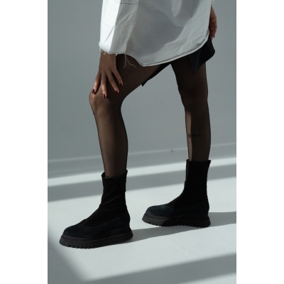 Ghete Adezzo Plain piele naturala stretch - Img 6
