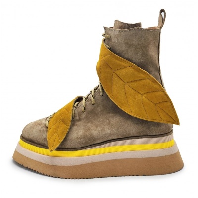 Ghete bocanci Leaf Duet piele naturala - Img 1