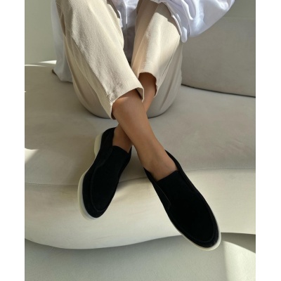 Ghetute Lara S piele intoarsa Negru - Img 2
