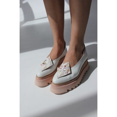Pantofi Collin Floral piele naturala - Img 8