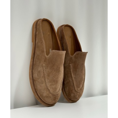 Papuci Lorel Camel piele naturala