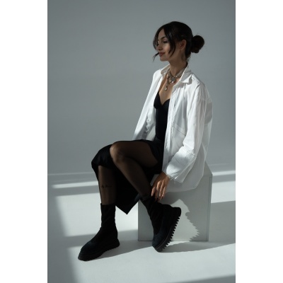 Ghete Adezzo Plain piele naturala stretch - Img 4