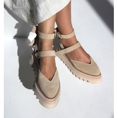 Pantofi Jacqueline Cream Bow - Img 2