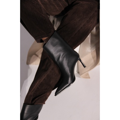 Botine cu toc Matilde Negru Matte - Img 6