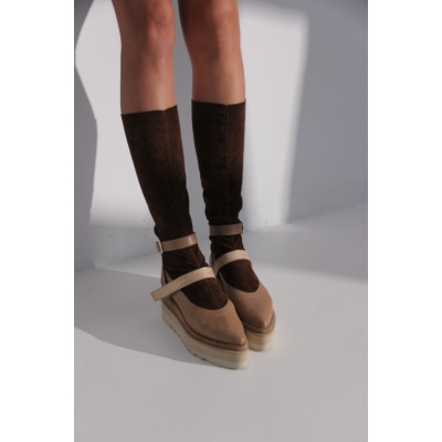 Cizme cu platforma stretch Meloni - Img 3