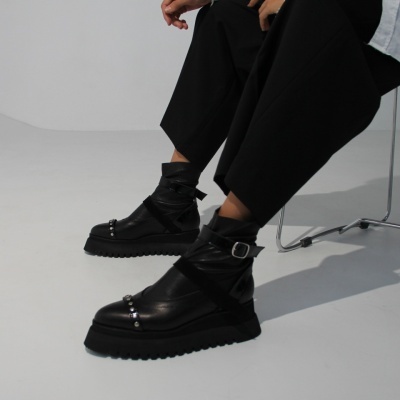 Ghete Adezzo Pins&straps piele naturala stretch - Img 5