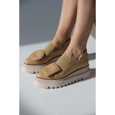 Pantofi Pasadena Cream piele naturala - Img 3