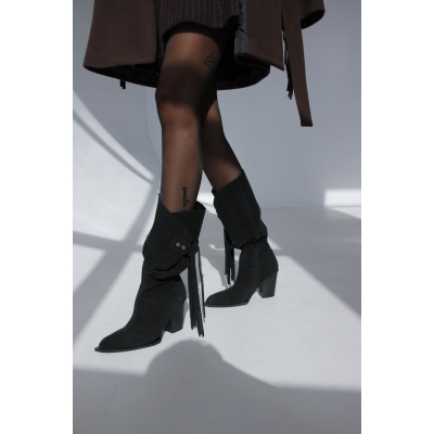 Cizme Ciocate Stefania Black - Img 5