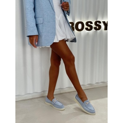 Pantofi mocasini Wisk Blu piele intoarsa - Img 4