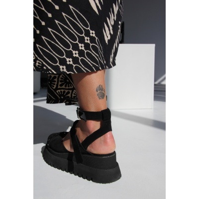 Pantofi Pins Black piele naturala - Img 7