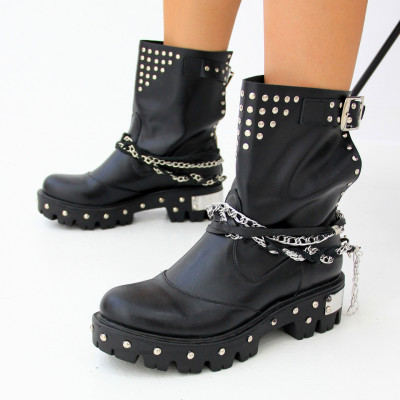 Ghete bocanci Star S Matte piele naturala - Img 2
