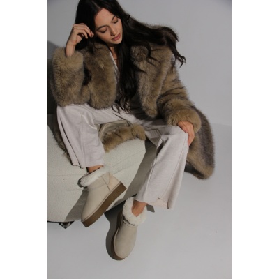 Ghete tip ugg Snow Bej - Img 6