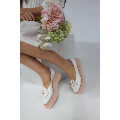 Pantofi Collin Floral piele naturala - Img 3