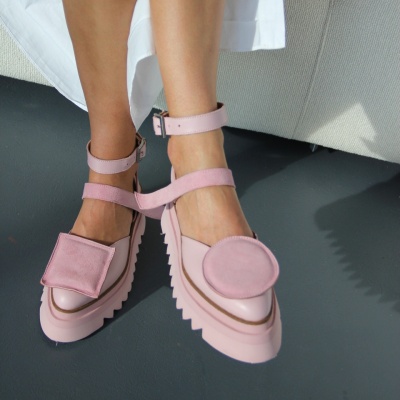 Pantofi Jacqueline Candy Piele naturala