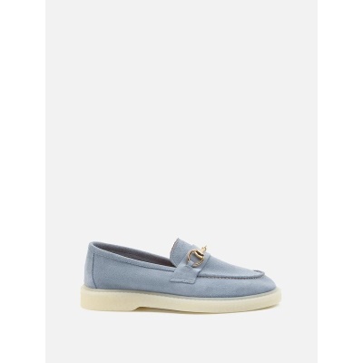 Pantofi mocasini Wisk Blu piele intoarsa - Img 5