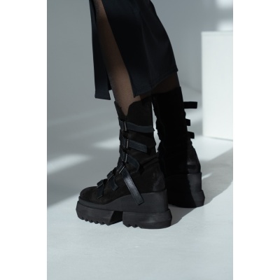 Ghete NORAH Buckle Boots piele naturală