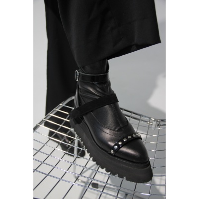 Ghete Adezzo Pins&straps piele naturala stretch - Img 3
