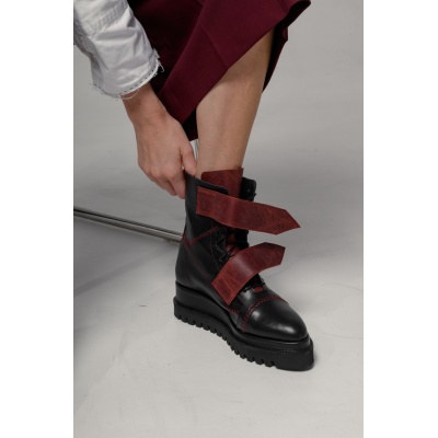 Ghete bocanci Buckle Up piele naturala - Img 6