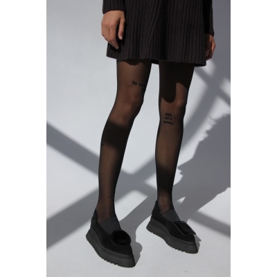 Pantofi Pasadena Black piele naturala cu platforma - Img 8