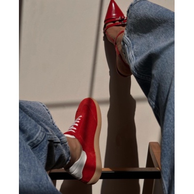 Pantofi Solomon Red piele naturala - Img 5