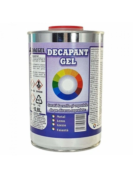 Decapant vopsea gel DacGel, 800 ml