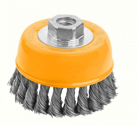 Perie polizor unghiular, 125 mm, M14, cupa