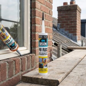 Etanșeizant Poliuretanic Bison PU Flex – Mastic Elastic pentru Construcții și Auto, Negru, Cartuș 300ml - Img 3