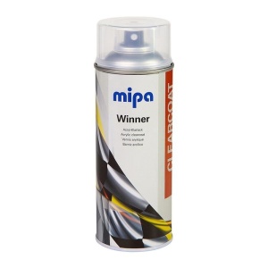 Spray Lac Mat Auto Mipa Winner 1K, 400ml – Lac Transparent Acrilic Profesional pentru Finisaj Mat Uniform și Durabil