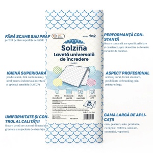 Set 10 Lavete Universale Solzina, Fără Scame, Mix Culori, 30x30 cm - Img 2