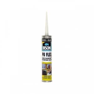 Etanșeizant Poliuretanic Bison PU Flex – Mastic Elastic pentru Construcții și Auto, Negru, Cartuș 300ml