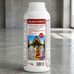 Lac protector transparent pentru pardoseli din beton, piatră naturală și pavaje - CELESTE FORTIS, 1 l - Img 2
