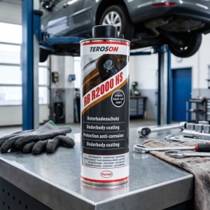 Antifon Cauciucat Profesional Teroson RB R2000 HS, 1L, Negru – Protecție Șasiu "High Solid" Anti-Pietriș și Coroziune (Necesită Pistol) - Img 2