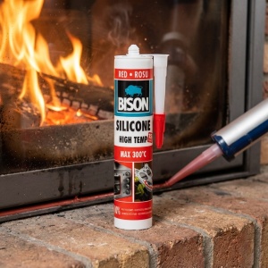 Silicon Bison High Temp – Etanșeizant Rezistent la Temperaturi Ridicate (până la 300°C), Roșu, Cartuș 280ml - Img 3