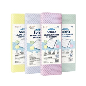 Set 10 Lavete Universale Solzina, Fără Scame, Mix Culori, 30x30 cm