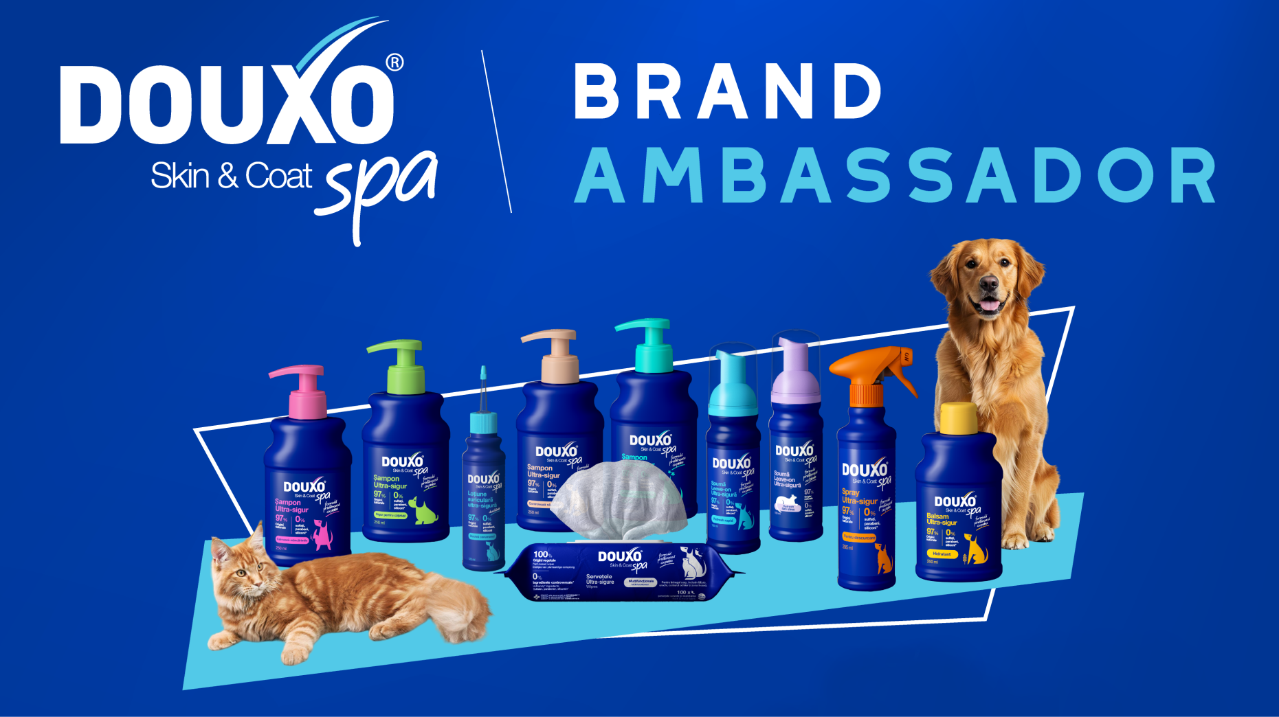 Campanie Ceva & BistriVet: Devino Brand Ambassador DOUXO® SPA