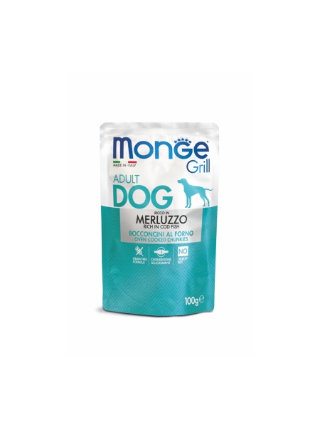 3130 MONGE D SPREM POUCHES RICH IN CODFISH 100GR