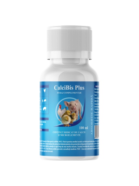 CalciBis Plus 100 ml - Furaj complementar dietetic pentru pasari si suine