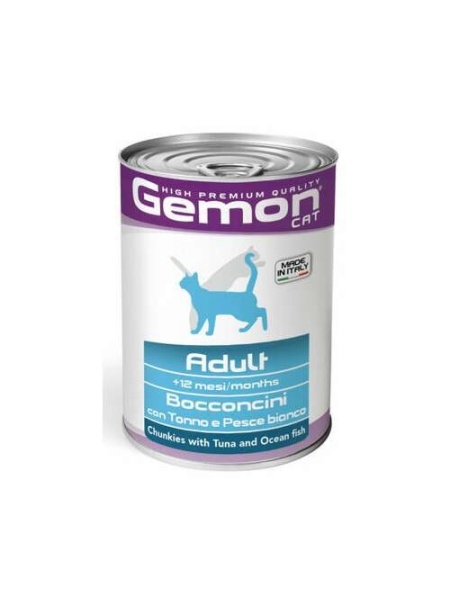 0742 GEMON C POUCHES-CHUNKIES STERIL TUNA&OCEAN FISH 415GR
