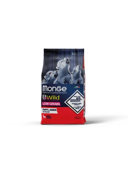 1853 MONGE D BWILD LOW GRAIN AB DEER-PUPPY&JUNIOR 2,5KG