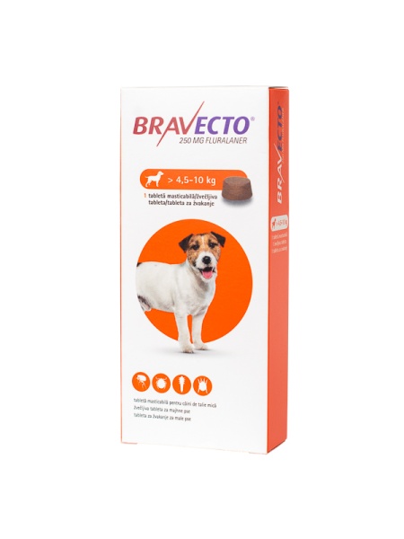 BRAVECTO 250 MG x 1 TB (4.5-10 KG)