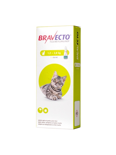 BRAVECTO SPOT ON CAT 112.5 MG (1.2-2.8 KG)