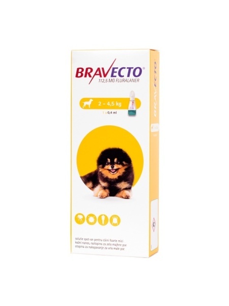 BRAVECTO SPOT ON DOG 112.5 MG 1X1 PIP