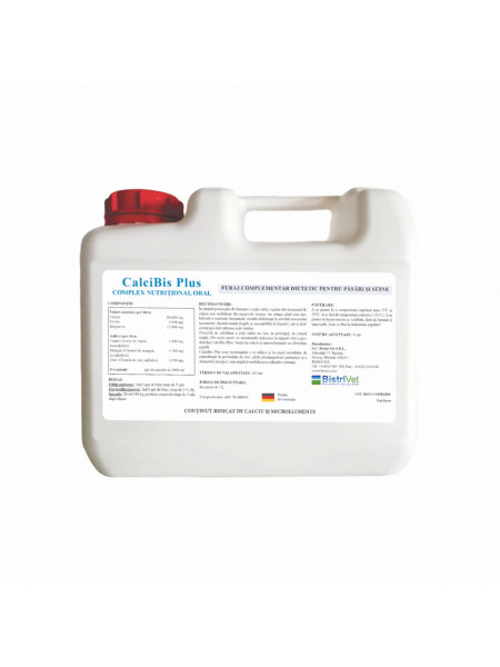 CalciBis Plus 5 l - Furaj complementar dietetic pentru păsări și suine