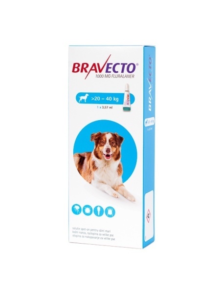 BRAVECTO SPOT ON DOG 1000 MG 1X1 PIP