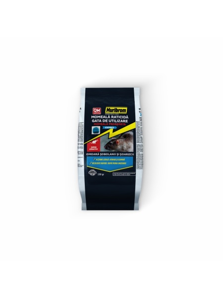 Muribrom (brodifacoum 0.0025%) Plic Albastru 150 g/plic