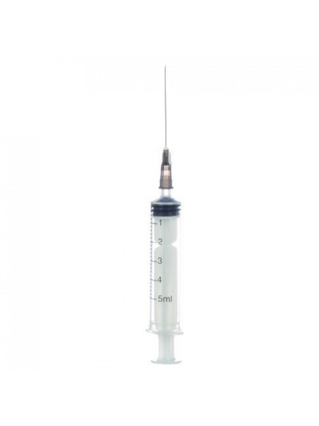 Seringi 5 ml cu ac 22G (3 CP) 100 buc
