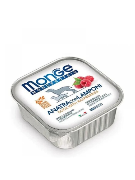 4342 MONGE D SPREM MPROT FRUITS PATE DUCK RASPBERRIES 150GR